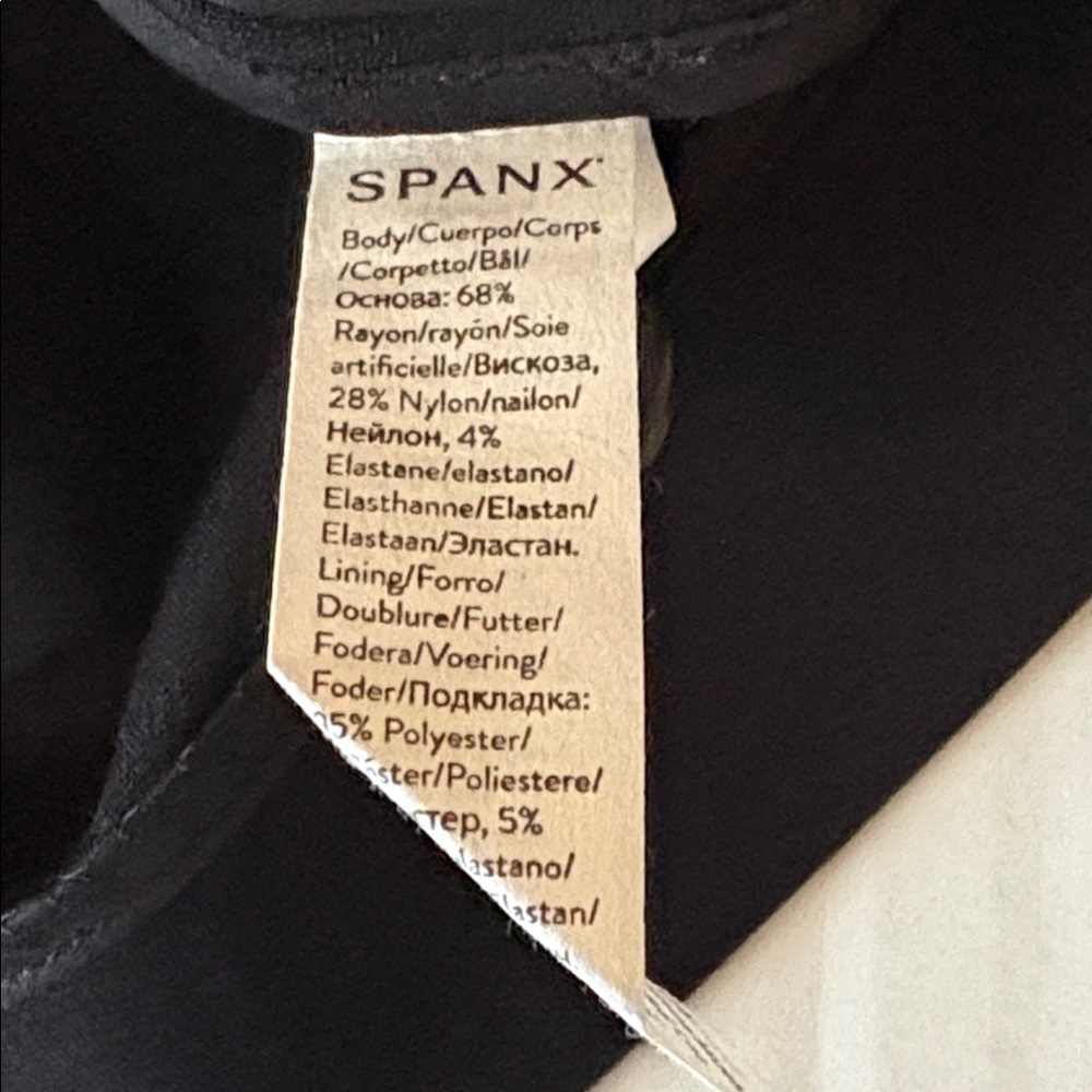 SPANX Perfect Collarless One button jacket/blazer, Classic black, size M, NWT - Picture 7 of 8